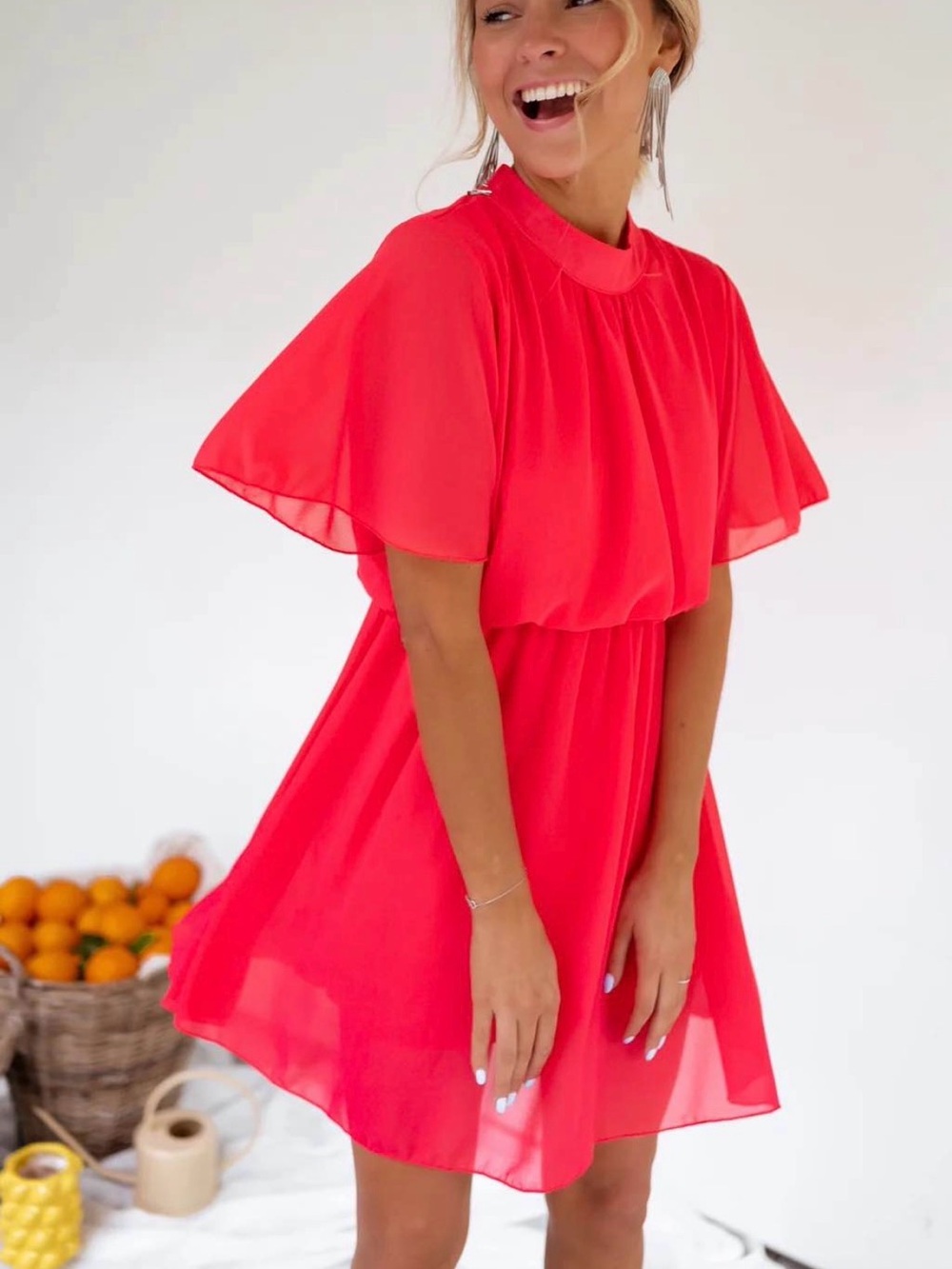 Easy Clothes Raspberry Amandine Dress